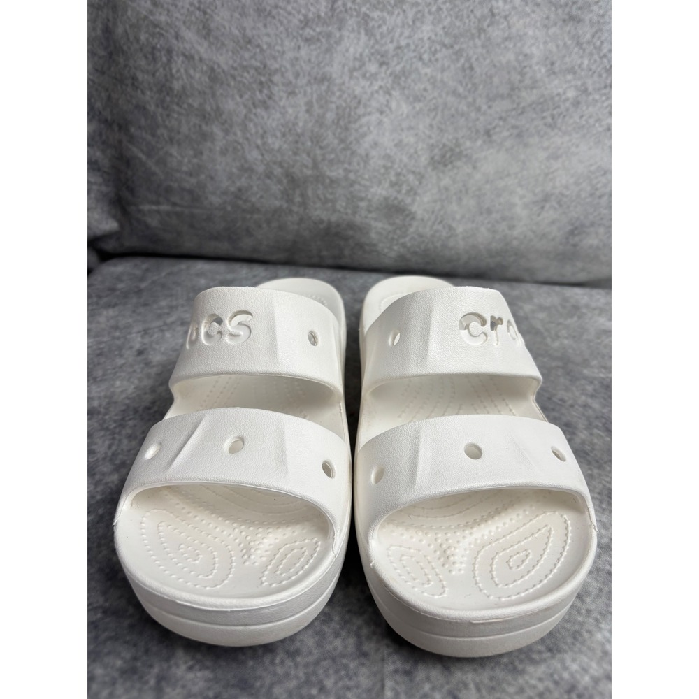 CROCS Women's Baya Platform Sandals Shoes in White Size 8 - Picture 4 of 10